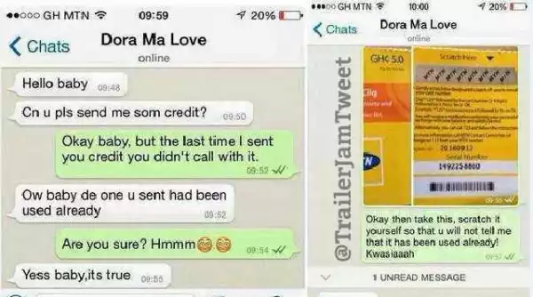 See how smart guy dealt with a girl asking for recharge card